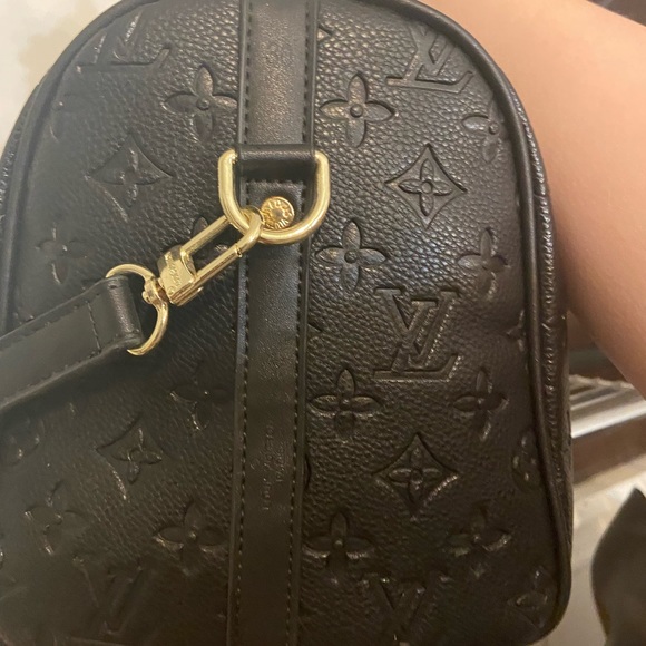 Black embossed speedy style satchel - Picture 4 of 9